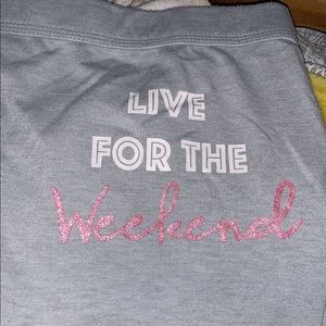 live for the weekend graphic shorts